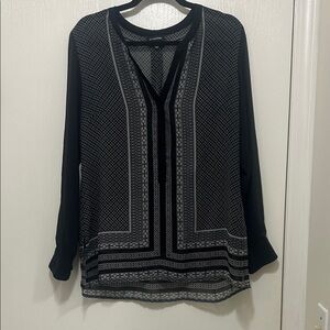 Long sleeve sheer blouse, Le Chateau, size medium